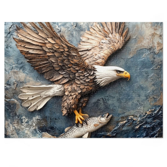 Eagle Jigsaw Puzzle, Nature Puzzle, Family Game, Wildlife Decor, Gift for Bird Lovers, Educational Activity
