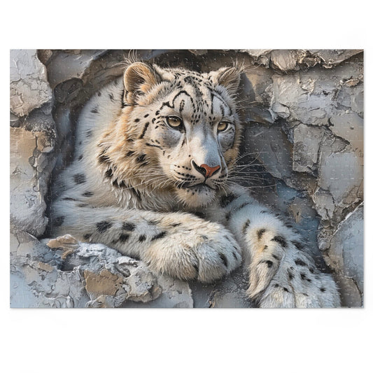 White Tiger Jigsaw Puzzle with Tin - Unique Wildlife Gift, Home Decor, Family Activity, Nature Lover's Puzzle, Fun for All Ages