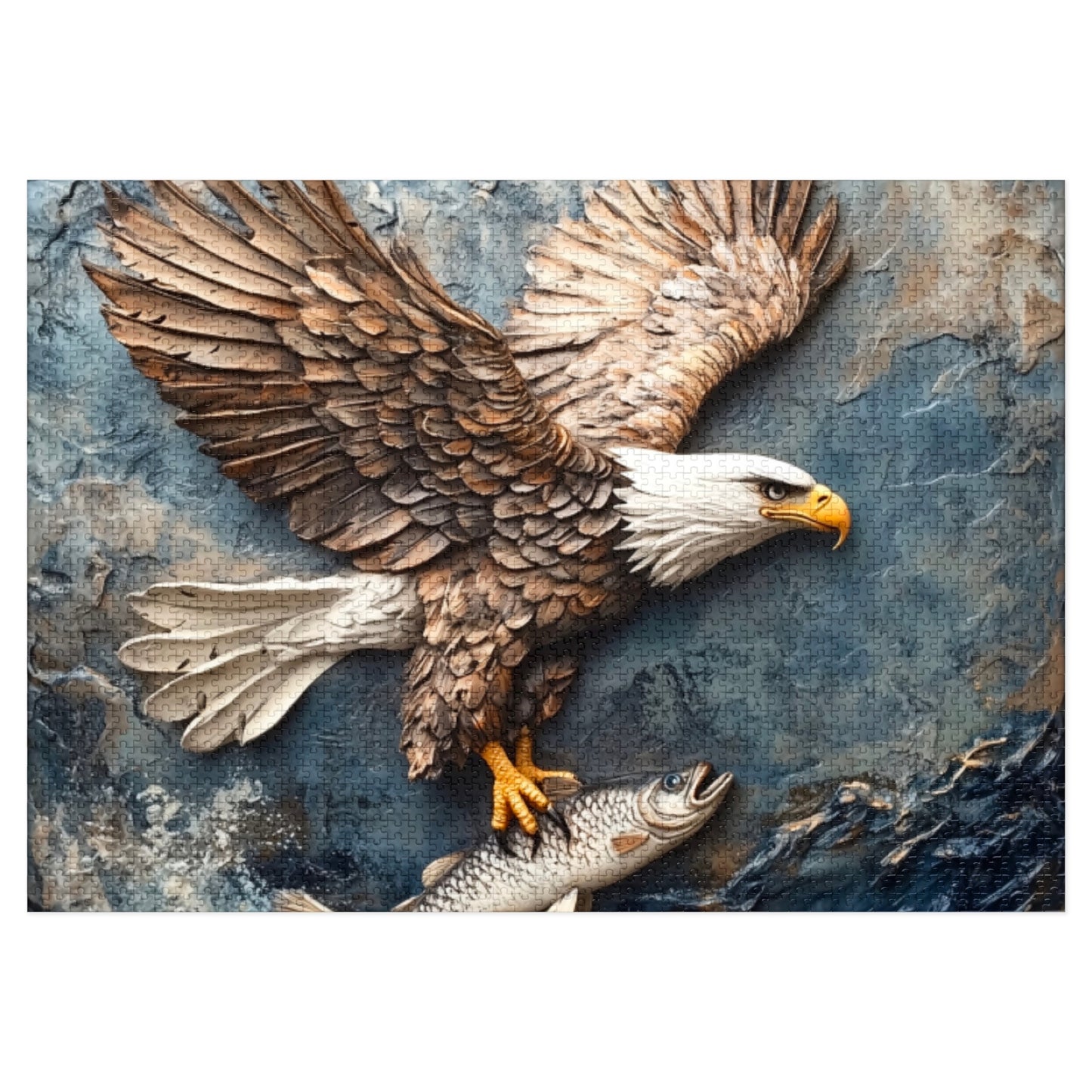 Eagle Jigsaw Puzzle, Nature Puzzle, Family Game, Wildlife Decor, Gift for Bird Lovers, Educational Activity