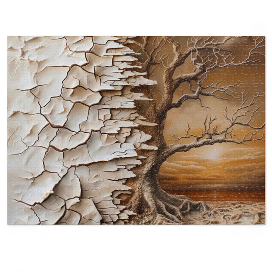 Puzzle Art Jigsaw Set | Serenity Decor, Family Game Night, Unique Gift, Tree Landscape, Indoor Activity