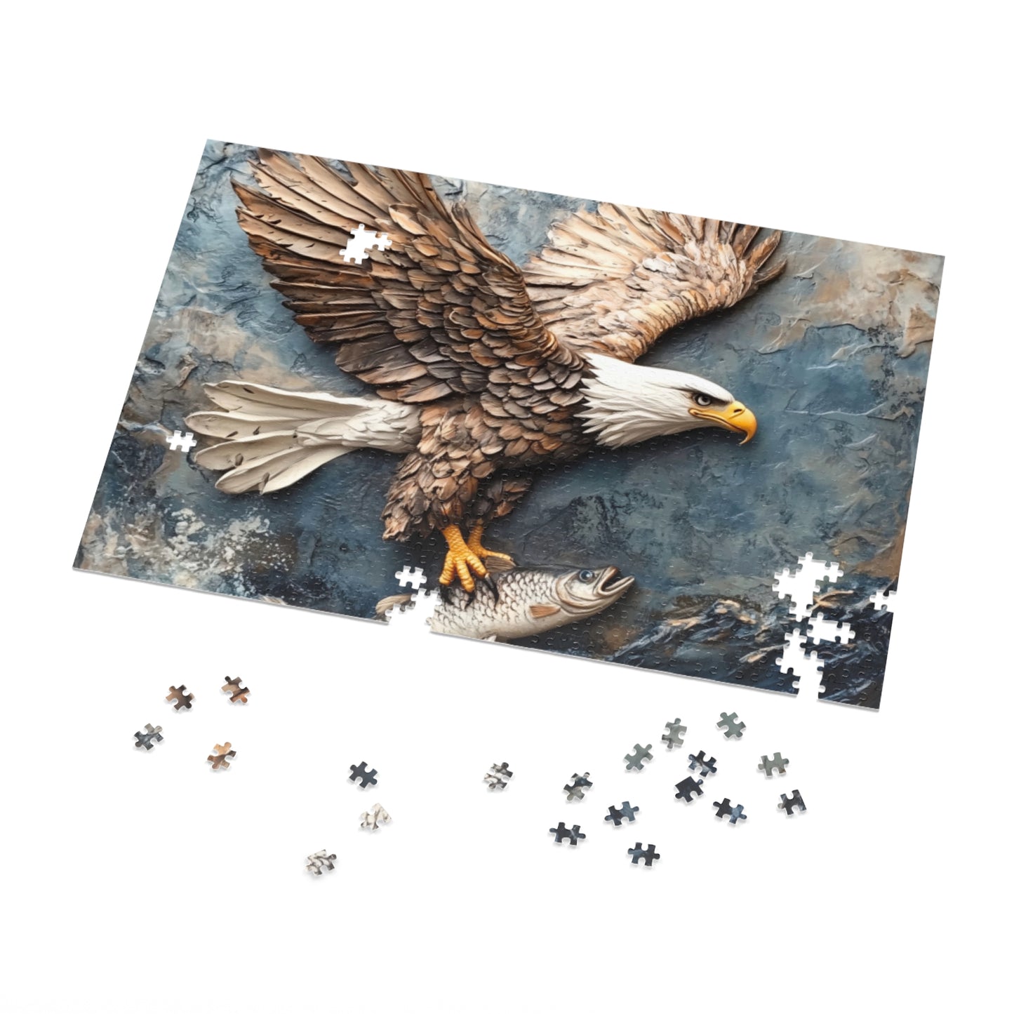 Eagle Jigsaw Puzzle, Nature Puzzle, Family Game, Wildlife Decor, Gift for Bird Lovers, Educational Activity