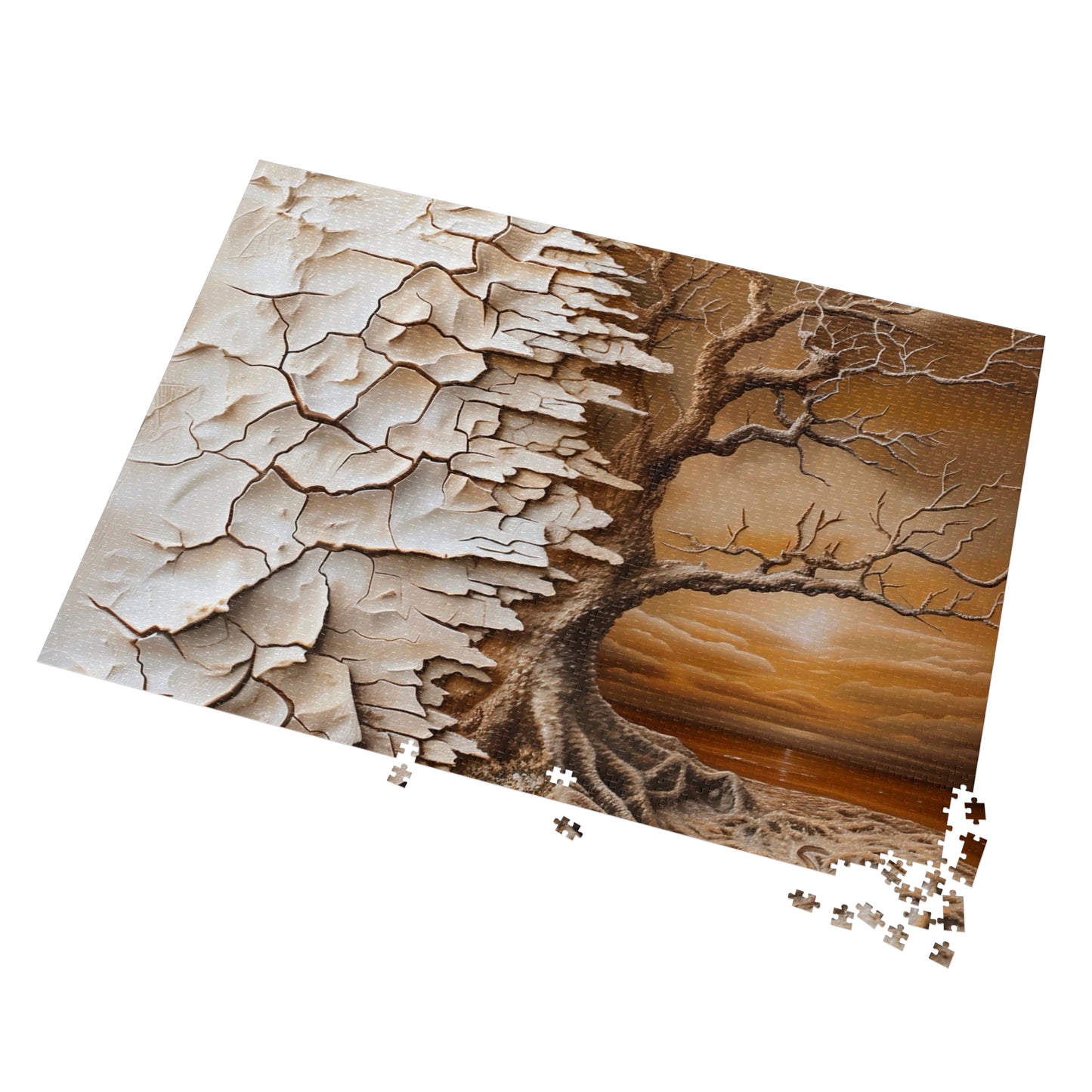Puzzle Art Jigsaw Set | Serenity Decor, Family Game Night, Unique Gift, Tree Landscape, Indoor Activity