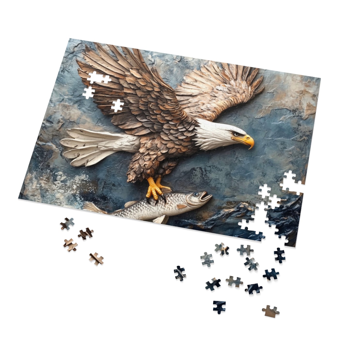 Eagle Jigsaw Puzzle, Nature Puzzle, Family Game, Wildlife Decor, Gift for Bird Lovers, Educational Activity