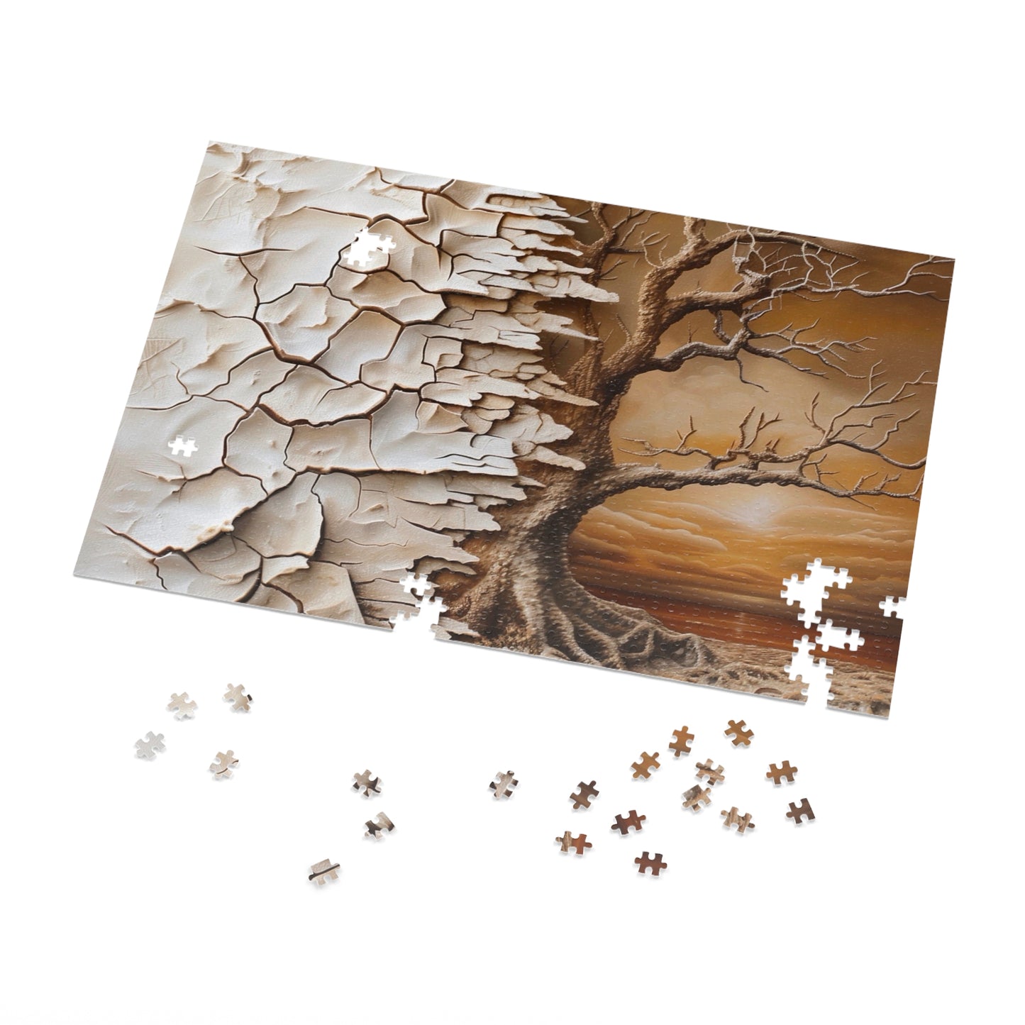 Puzzle Art Jigsaw Set | Serenity Decor, Family Game Night, Unique Gift, Tree Landscape, Indoor Activity