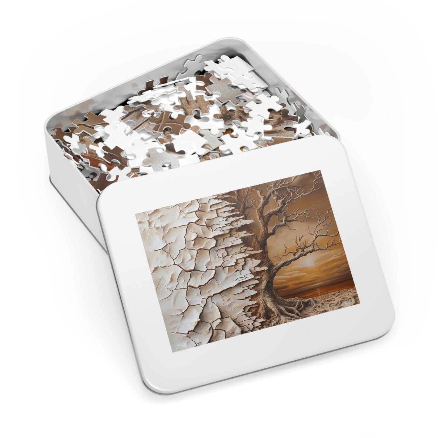 Puzzle Art Jigsaw Set | Serenity Decor, Family Game Night, Unique Gift, Tree Landscape, Indoor Activity