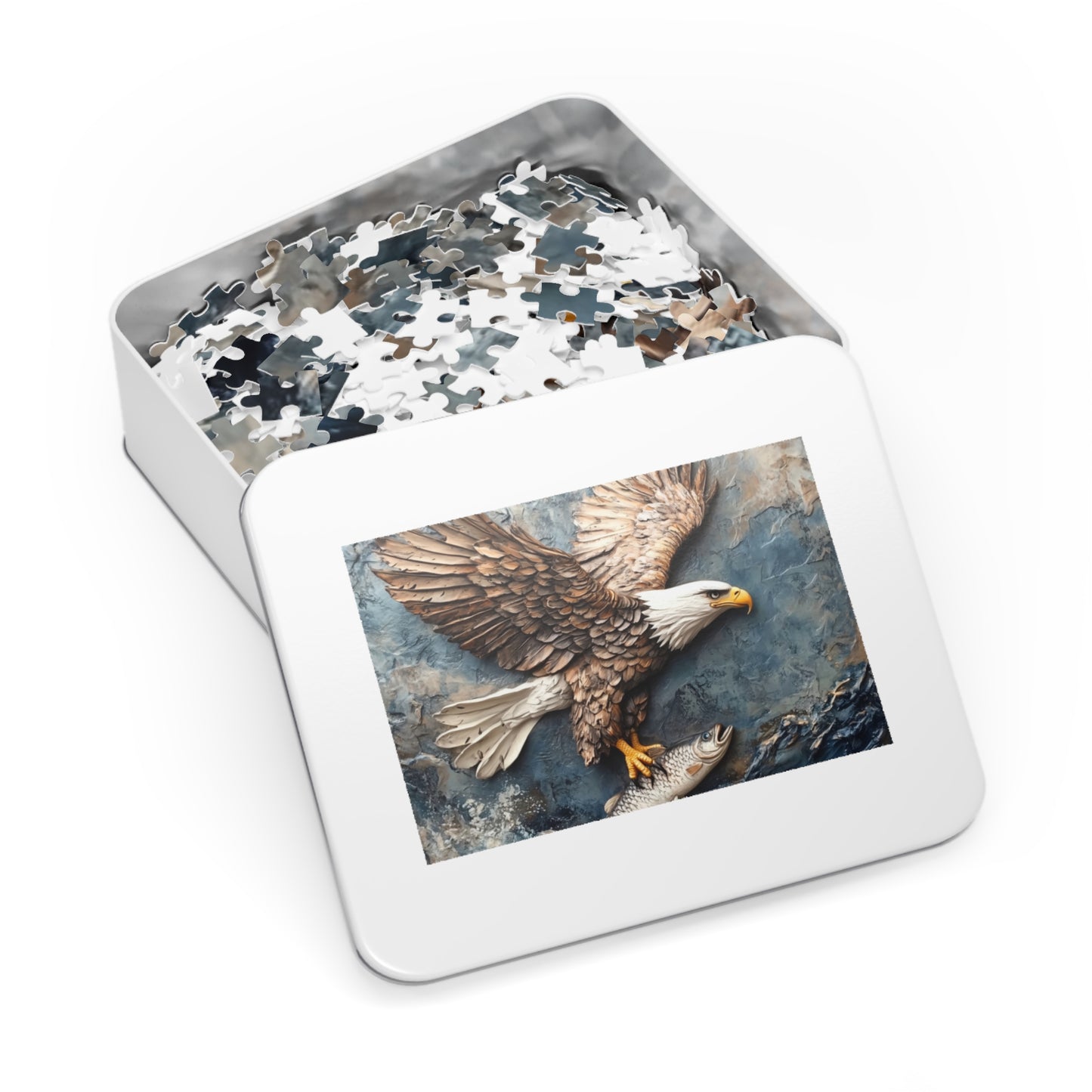 Eagle Jigsaw Puzzle, Nature Puzzle, Family Game, Wildlife Decor, Gift for Bird Lovers, Educational Activity