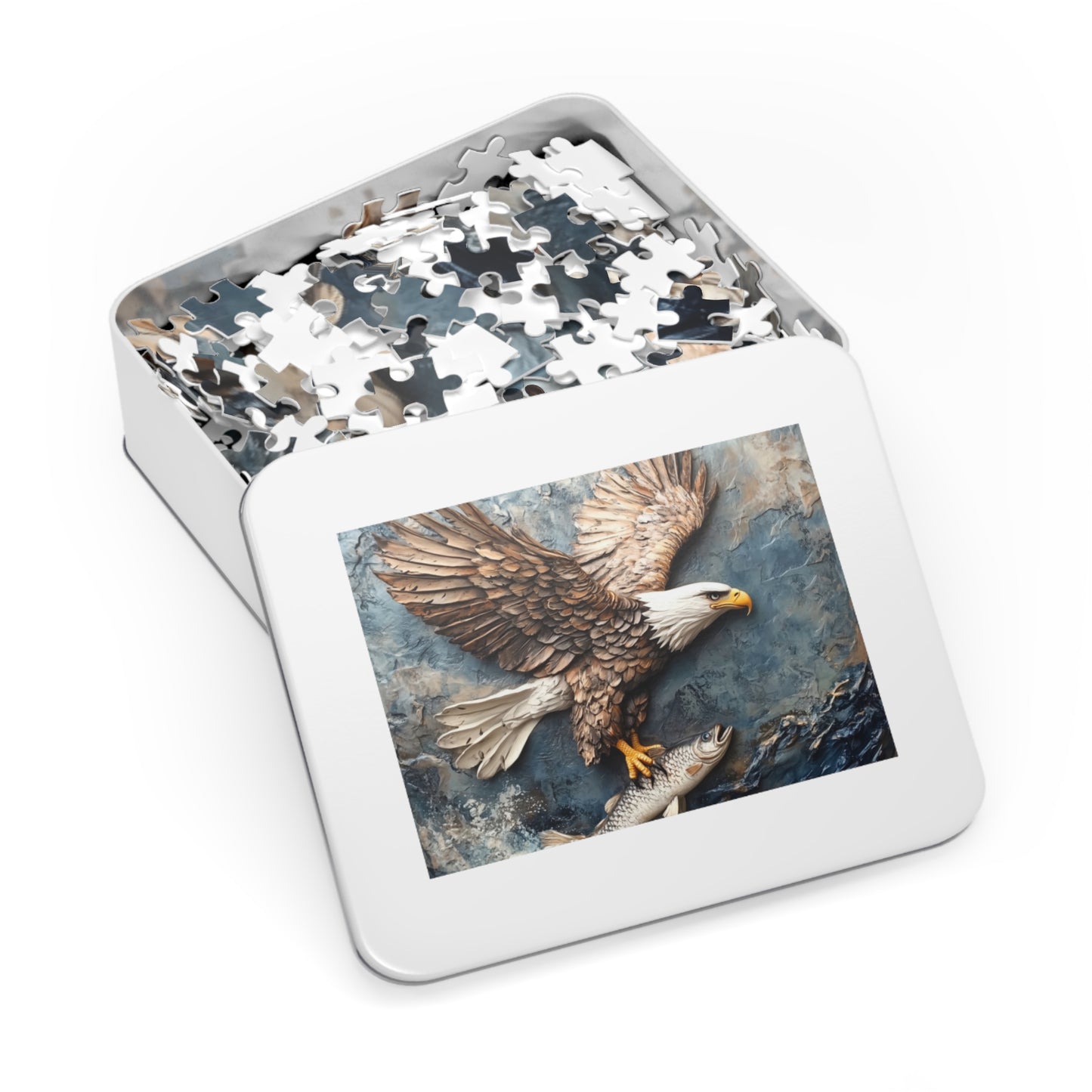 Eagle Jigsaw Puzzle, Nature Puzzle, Family Game, Wildlife Decor, Gift for Bird Lovers, Educational Activity