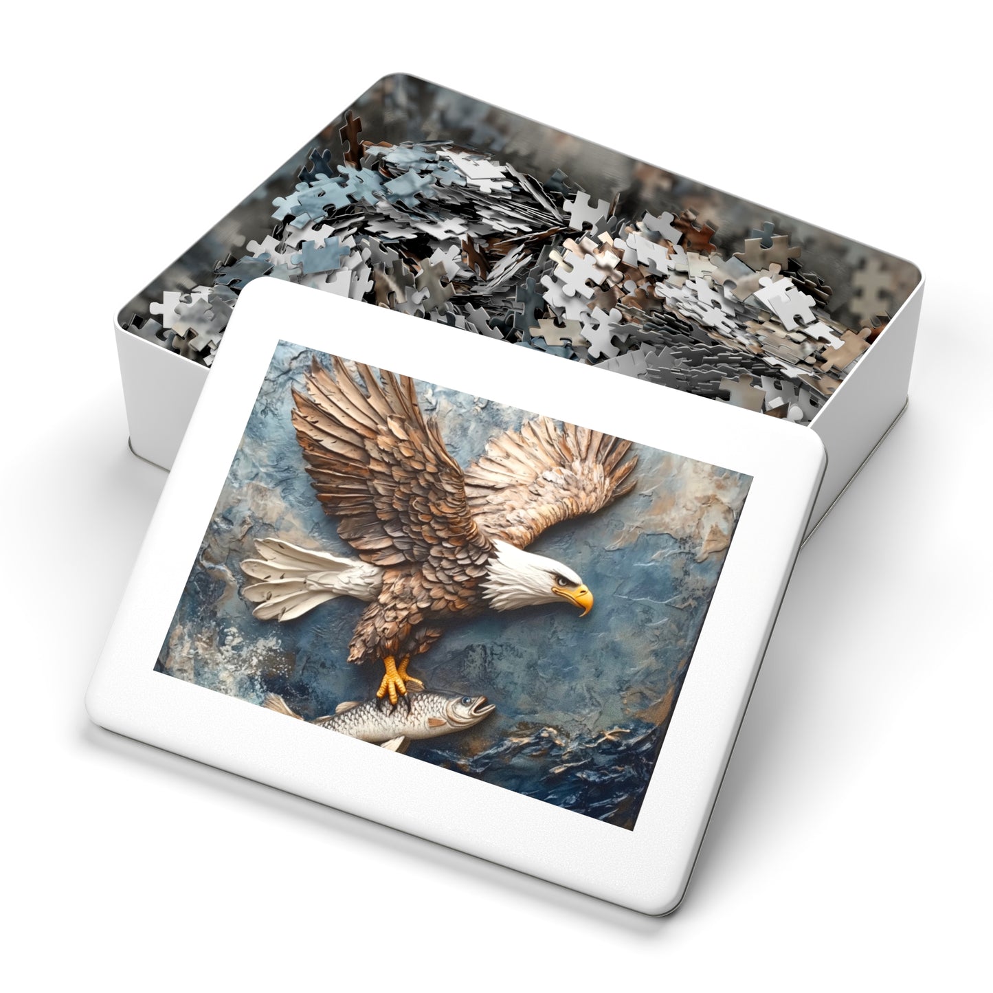 Eagle Jigsaw Puzzle, Nature Puzzle, Family Game, Wildlife Decor, Gift for Bird Lovers, Educational Activity