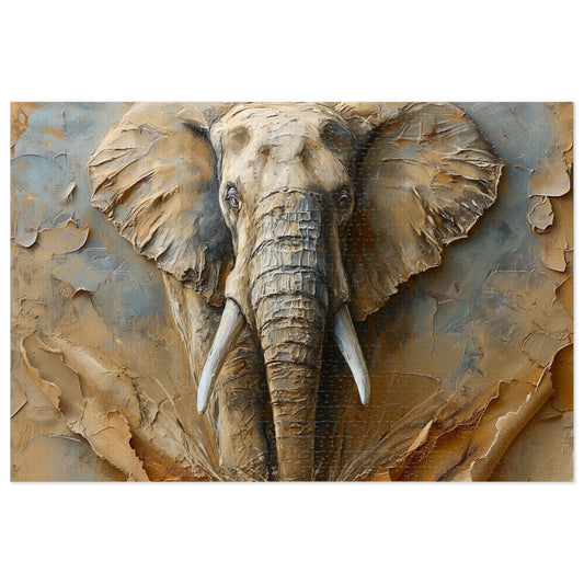 Elephant-Themed Jigsaw Puzzle with Tin, Wildlife Art Puzzle, Home Decor Game, Gift for Nature Lovers, Eco-Friendly Puzzle, Family Fun [...]