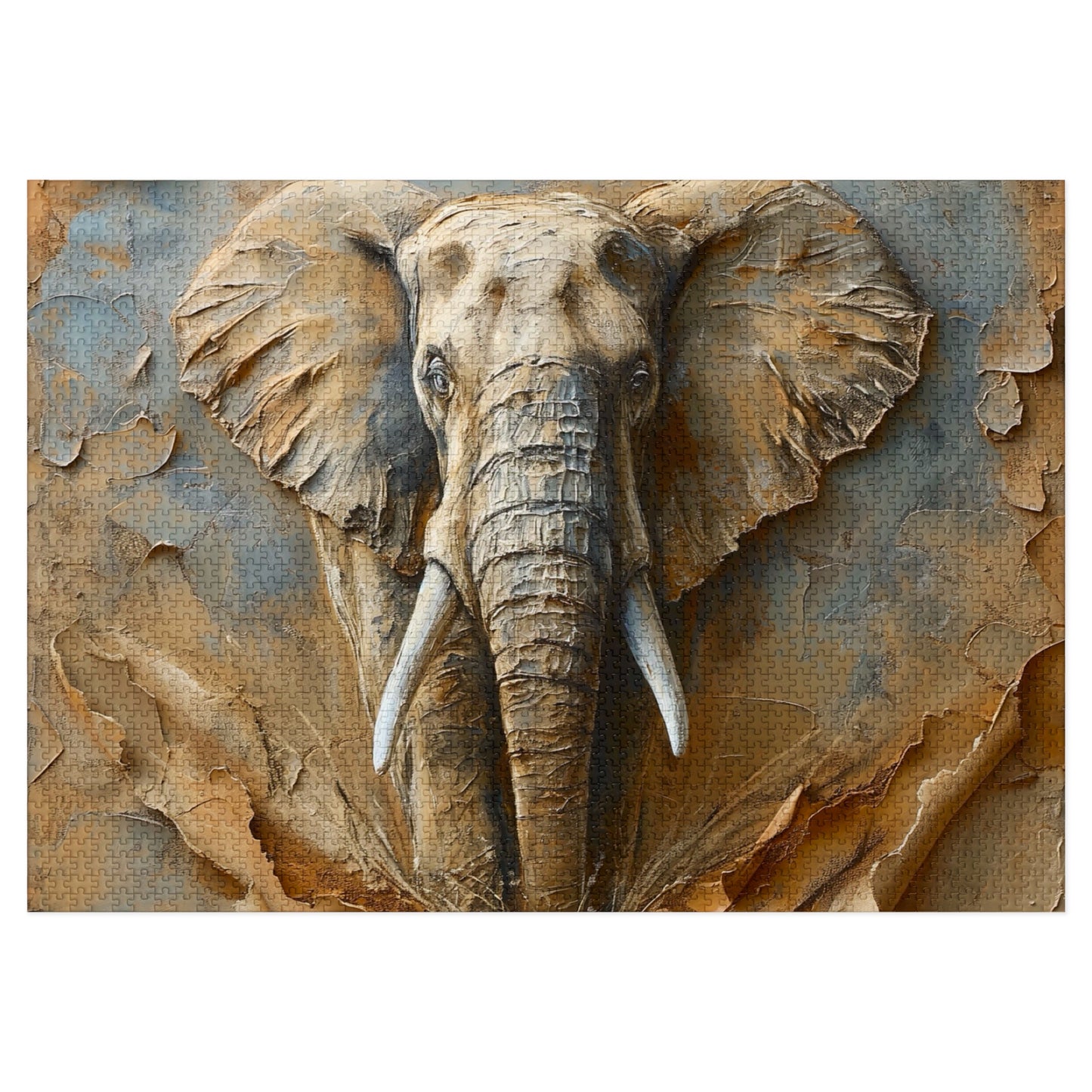 Elephant-Themed Jigsaw Puzzle with Tin, Wildlife Art Puzzle, Home Decor Game, Gift for Nature Lovers, Eco-Friendly Puzzle, Family Fun [...]