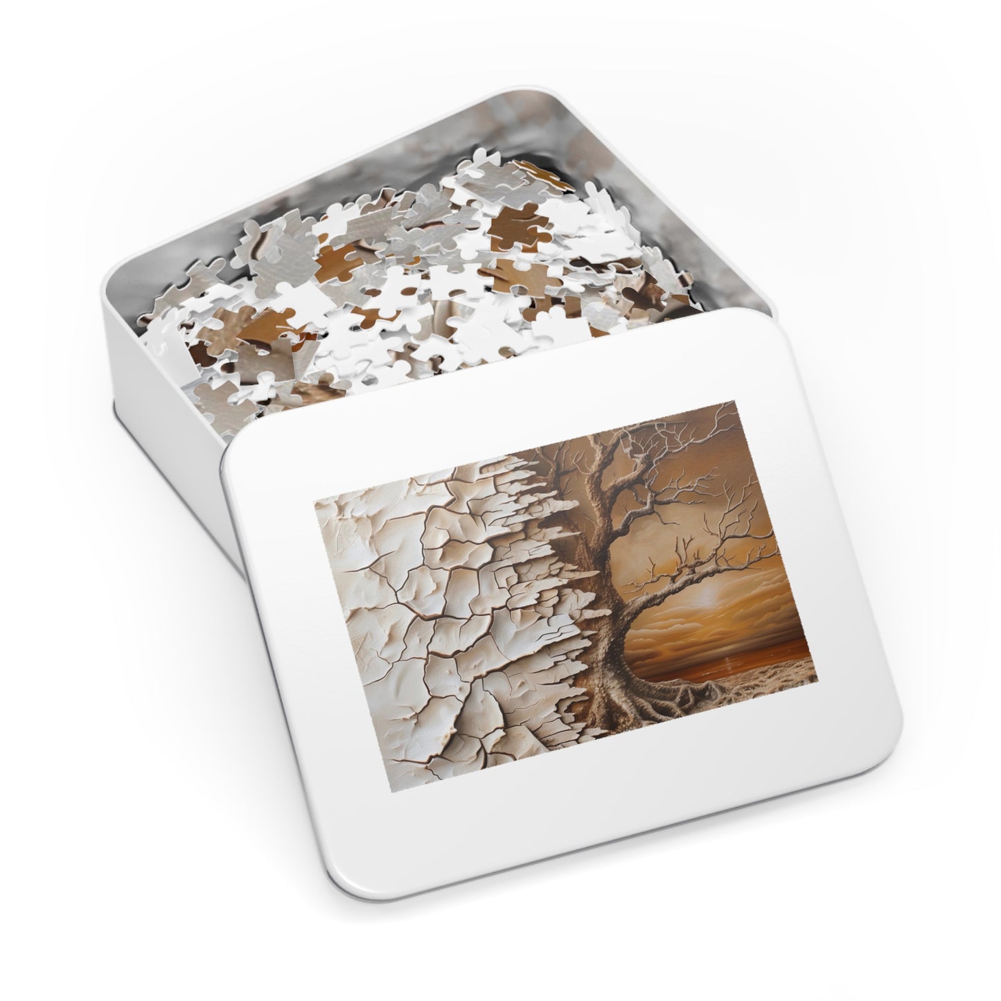 Puzzle Art Jigsaw Set | Serenity Decor, Family Game Night, Unique Gift, Tree Landscape, Indoor Activity