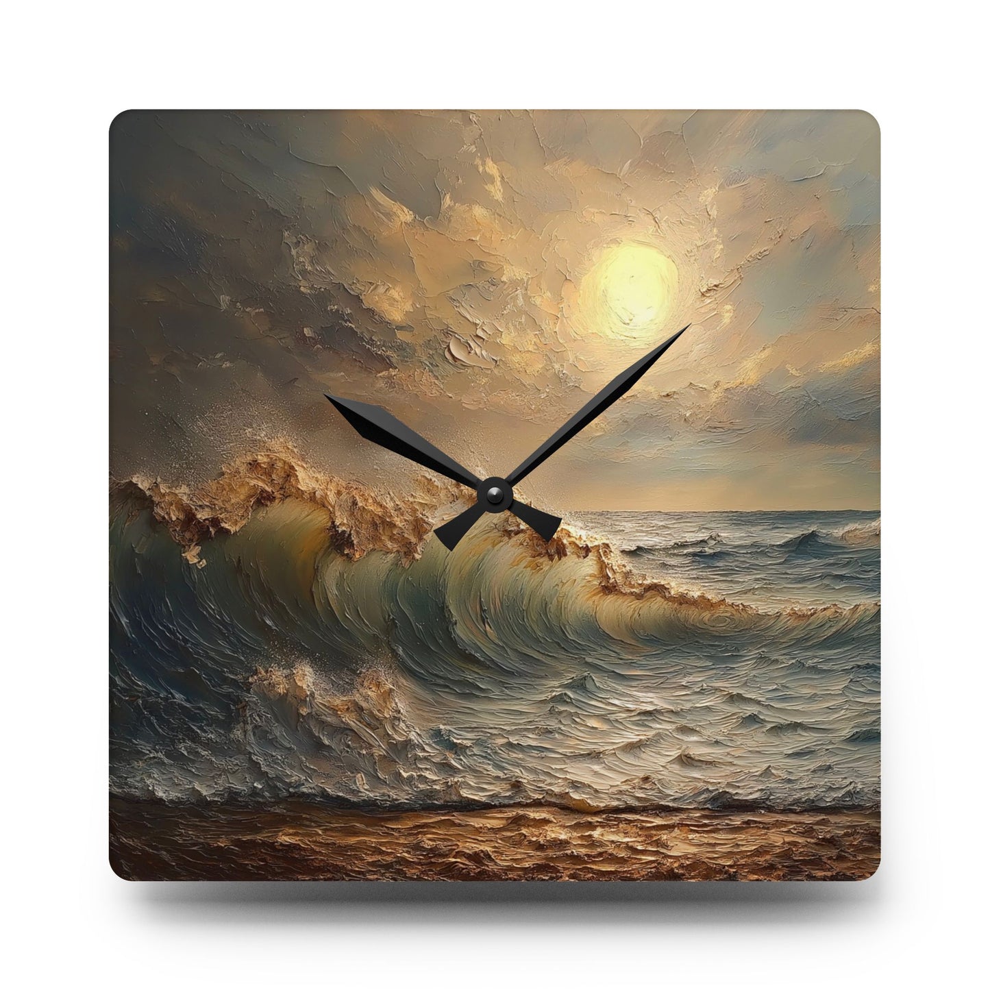Coastal Sunset Acrylic Wall Clock - Ocean Themed Home Décor, Nautical Gift, Beach House Accessories, Coastal Living Decoration, [...]
