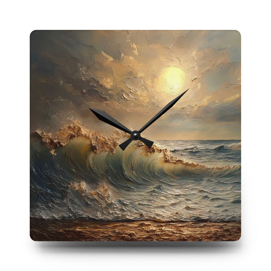 Coastal Sunset Acrylic Wall Clock - Ocean Themed Home Décor, Nautical Gift, Beach House Accessories, Coastal Living Decoration, [...]
