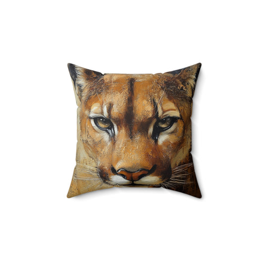 Wildlife Faux Suede Pillow for Animal Lovers, Decorative Couch Accent, Nature-Inspired Home Decor, Cozy Living Room Gift, Jungle Theme