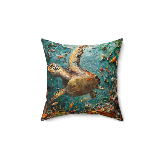 Ocean-Inspired Faux Suede Pillow - Sea Turtle Design // Coastal Home Decor, Throw Pillow, Living Room Accessory, Gift for Beach [...]
