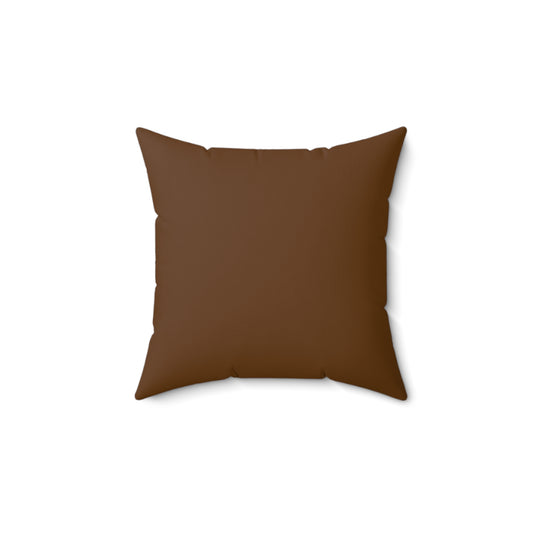 Serene Nature-Inspired Faux Suede Square Pillow, Cozy Home Decor, Rustic Pillow, Boho Throw Cushion, Perfect Gift for Nature Lovers