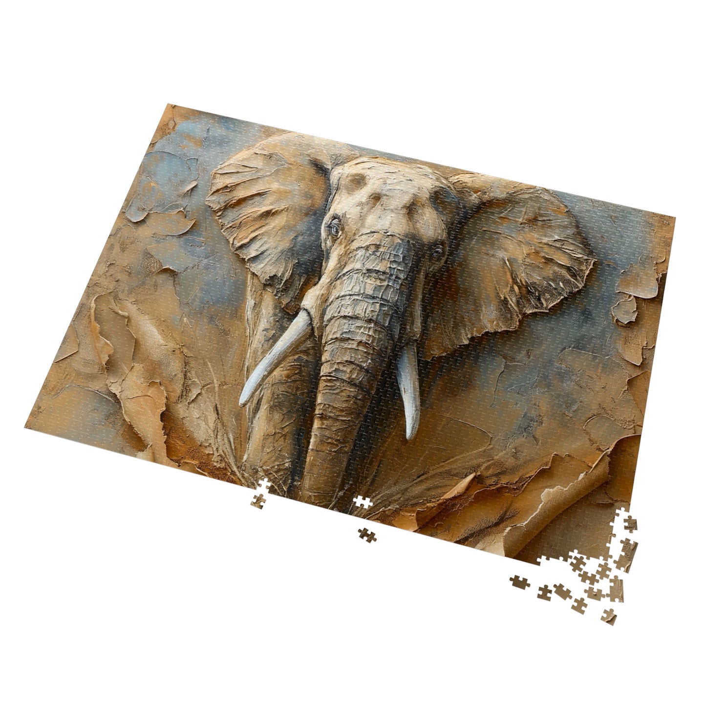 Elephant-Themed Jigsaw Puzzle with Tin, Wildlife Art Puzzle, Home Decor Game, Gift for Nature Lovers, Eco-Friendly Puzzle, Family Fun [...]