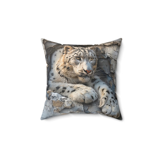 Cozy Faux Suede Tiger Pillow, Animal Print Couch Decor, Living Room Accent, Wildlife Lover Gift, Bedroom Throw Pillow